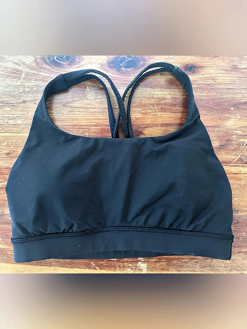 lululemon Energy Longline Bra Black Sports Bra